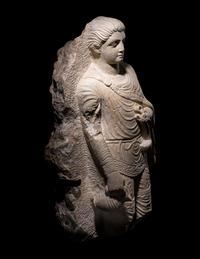 A Palmyrene Limestone Relief Fragment of a Youth