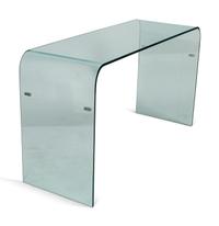A Modern Italian Curved Glass Sofa Table — 20TH CENTURY