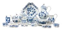 A Meissen Porcelain Tea and Coffee Service Height of first 9 inches.