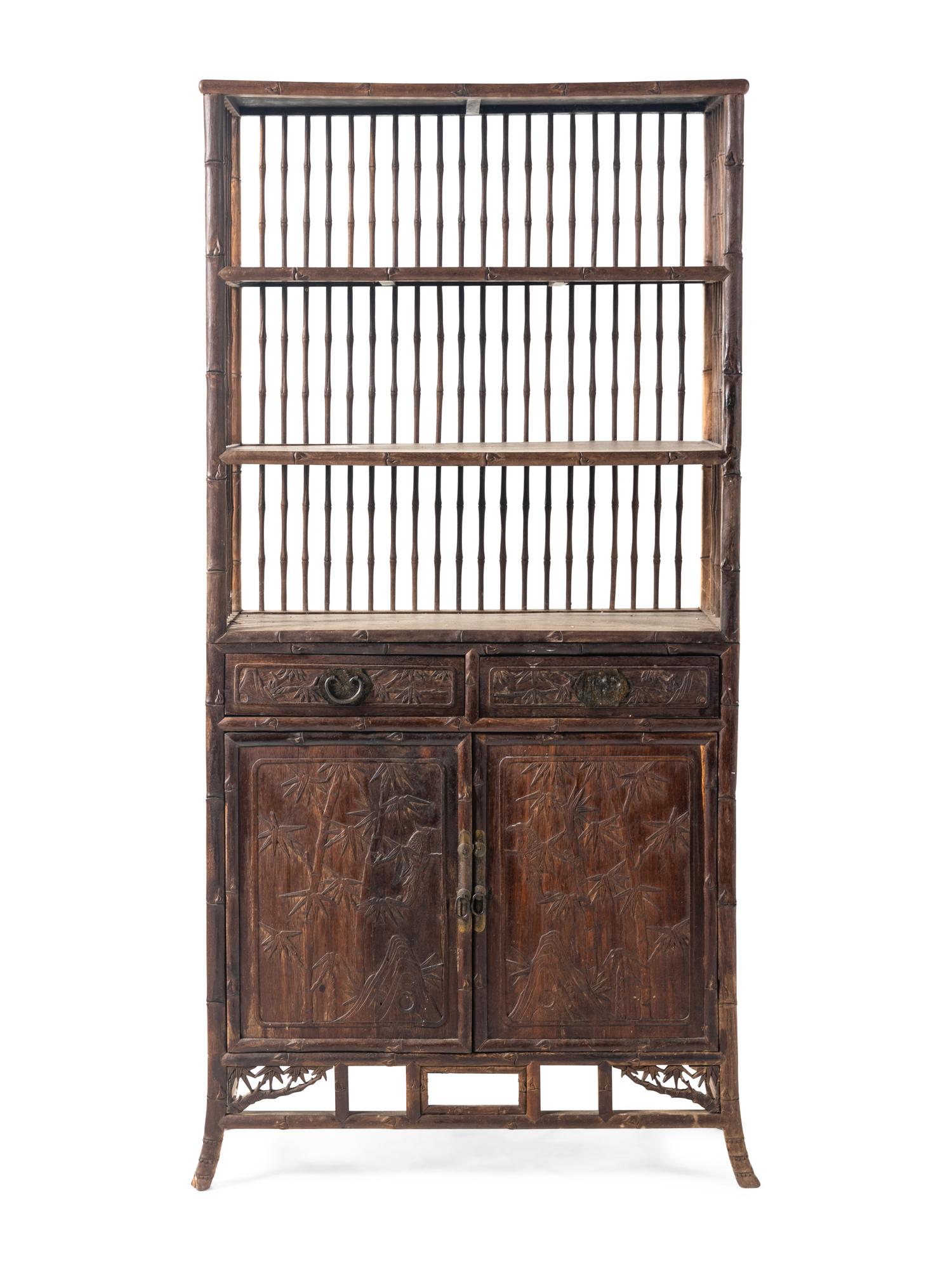 A Chinese Jichimu Displaying Cabinet