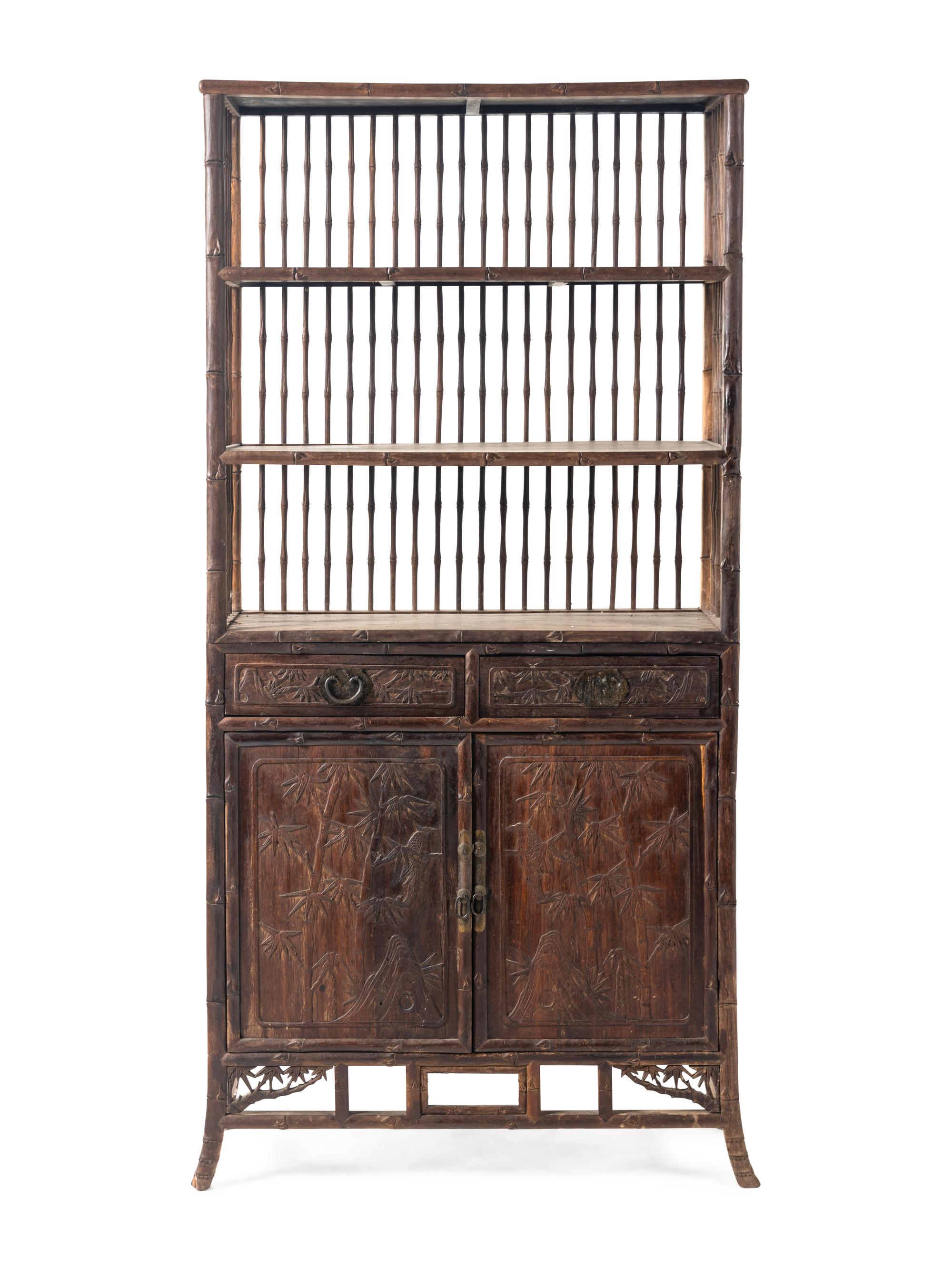 A Chinese Jichimu Displaying Cabinet