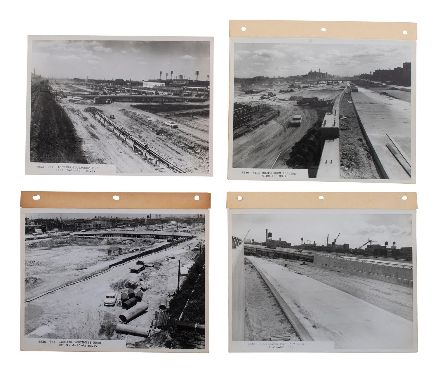 [SEGREGATION] -- [CHICAGO]. A group of over 300 images documenting the construction of the Dan Ryan Expressway and destruction of the Bronzeville neighborhood, ca 1961-1962.