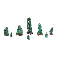A Group of Eight Malachite Articles