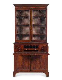 A George III Mahogany Secretary Bookcase
