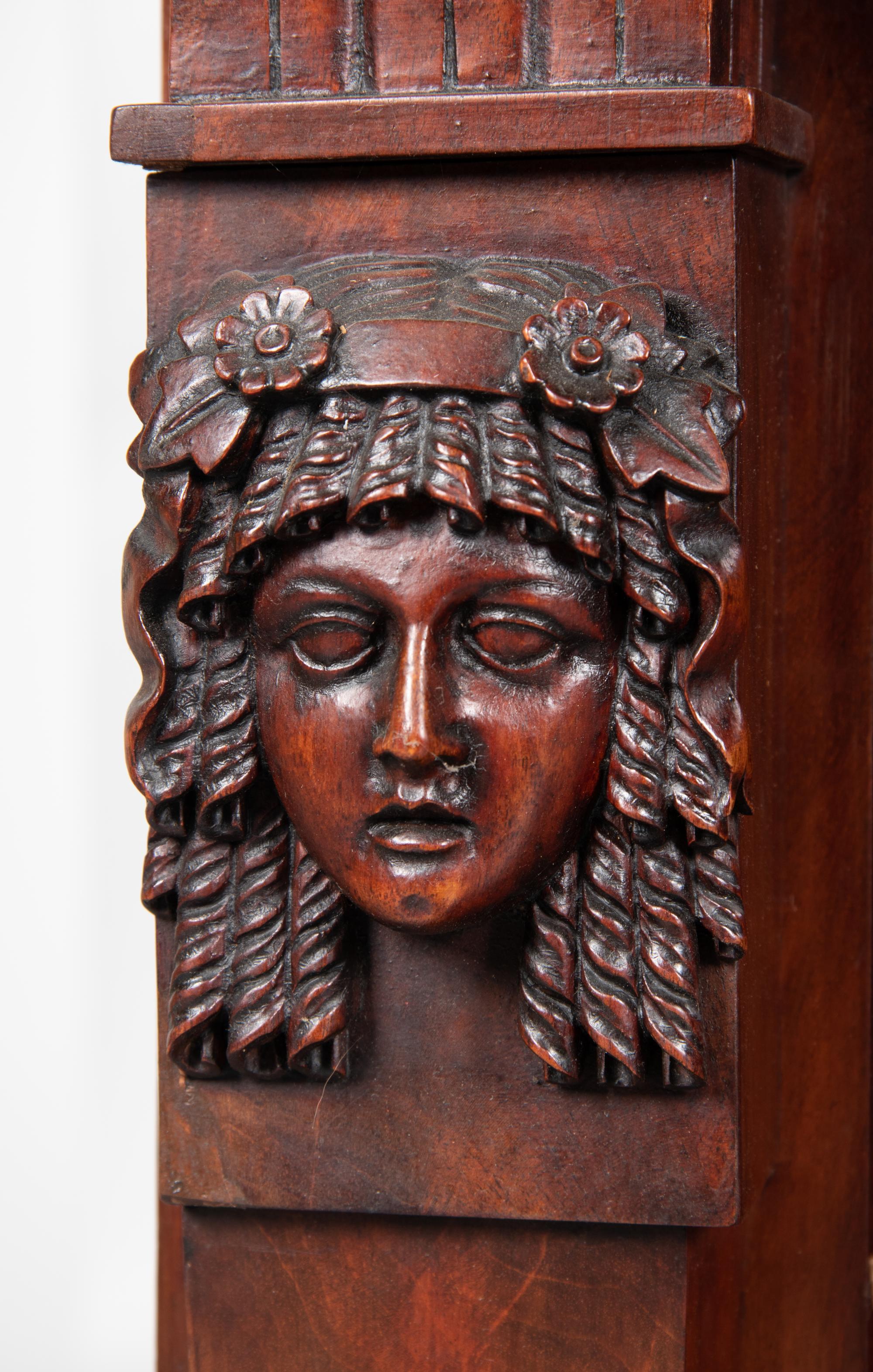 A Regency Egyptian Revival Mahogany Sideboard