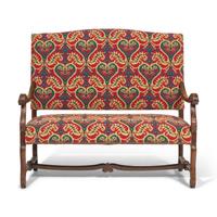 A Baroque Style Walnut Settee