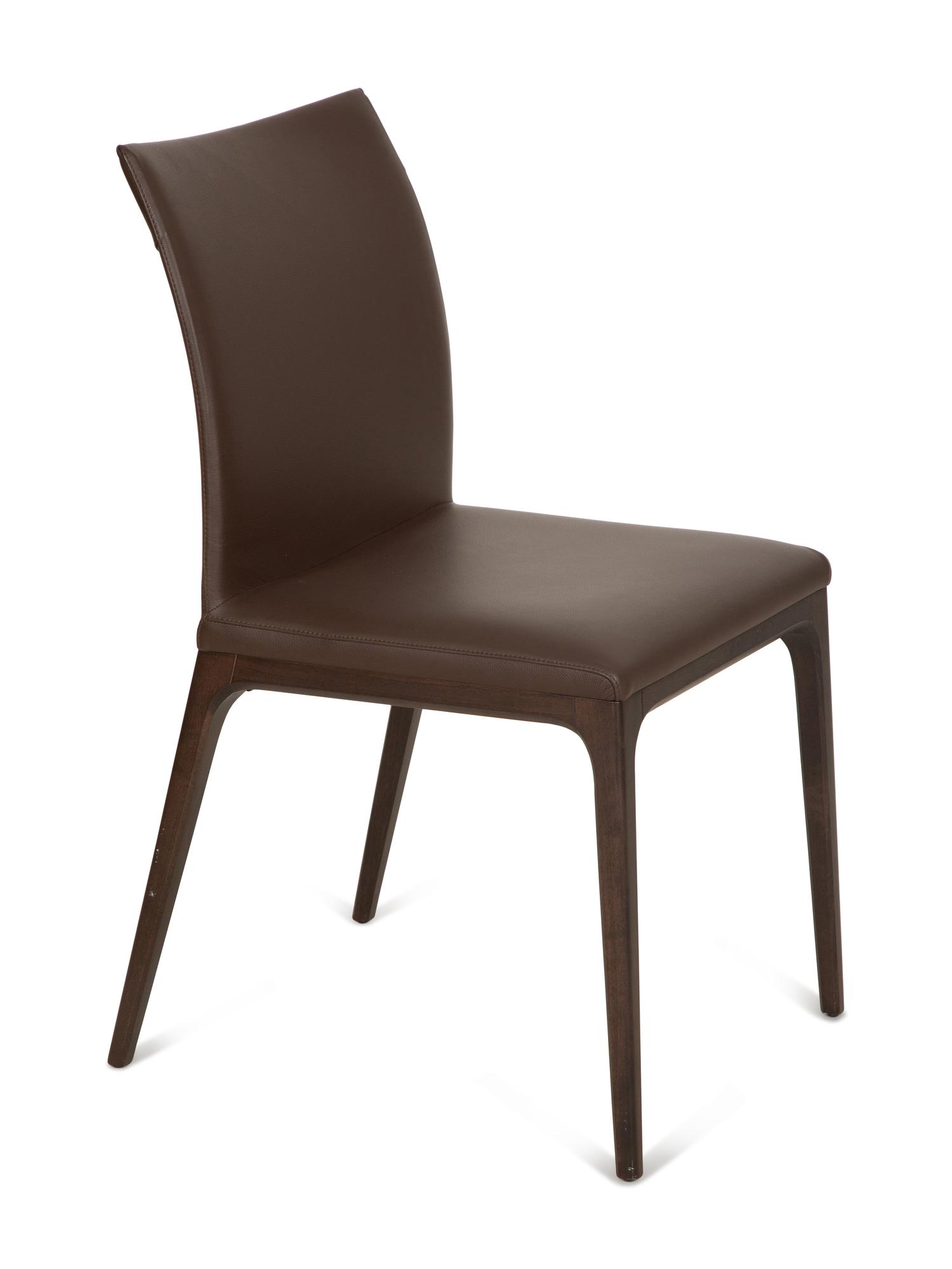 A Set of Four Cattelan Italia Arcadia Leather Dining Chairs