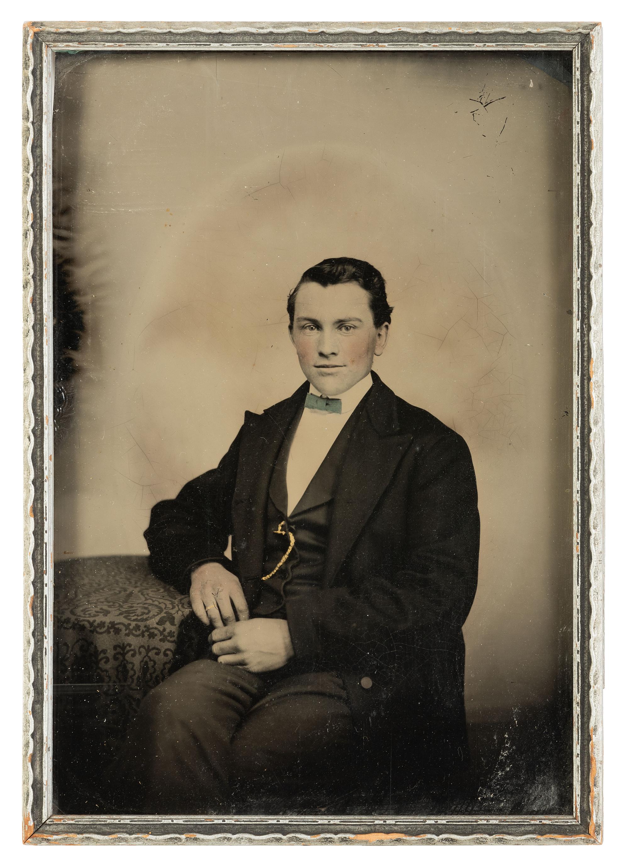 [EARLY PHOTOGRAPHY]. PECK, H. S., photographer. Large format portrait of women. New Haven, CT, n.d.