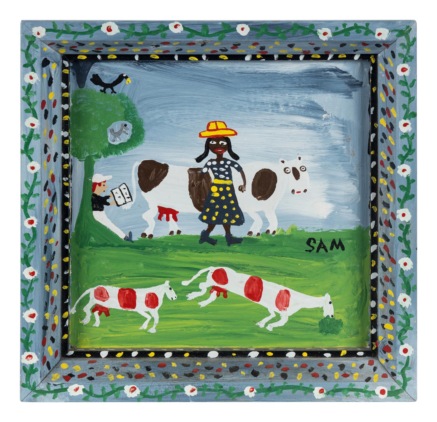 Untitled (Figures with Cows)