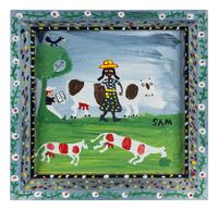 Untitled (Figures with Cows)
