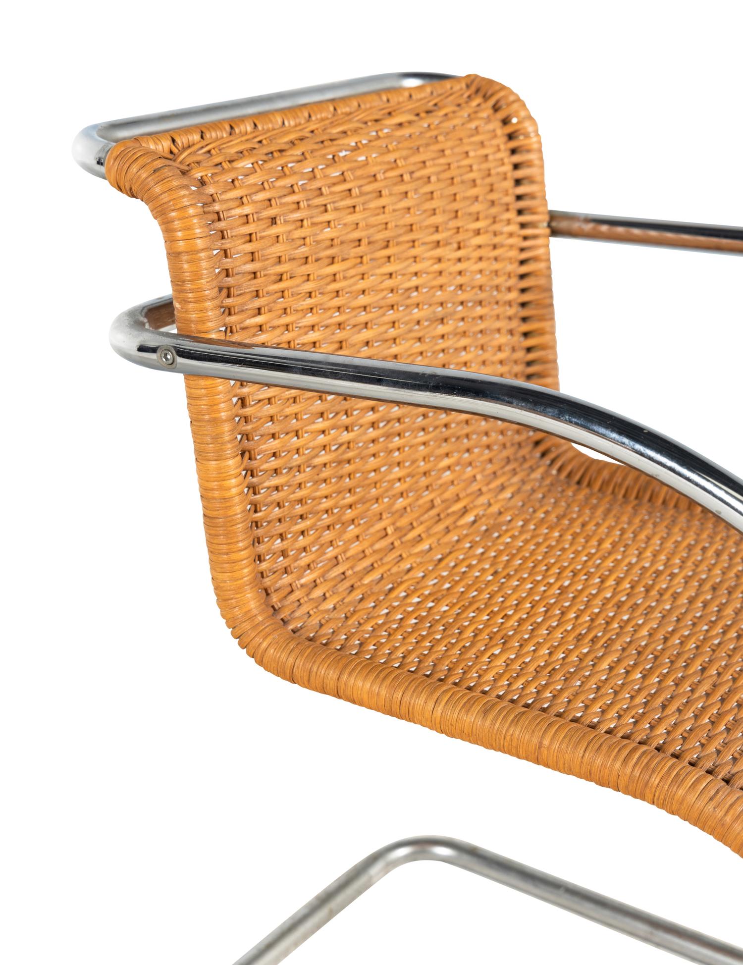 A Pair of Mies Van Der Rohe MR-10 Cantilever Chairs