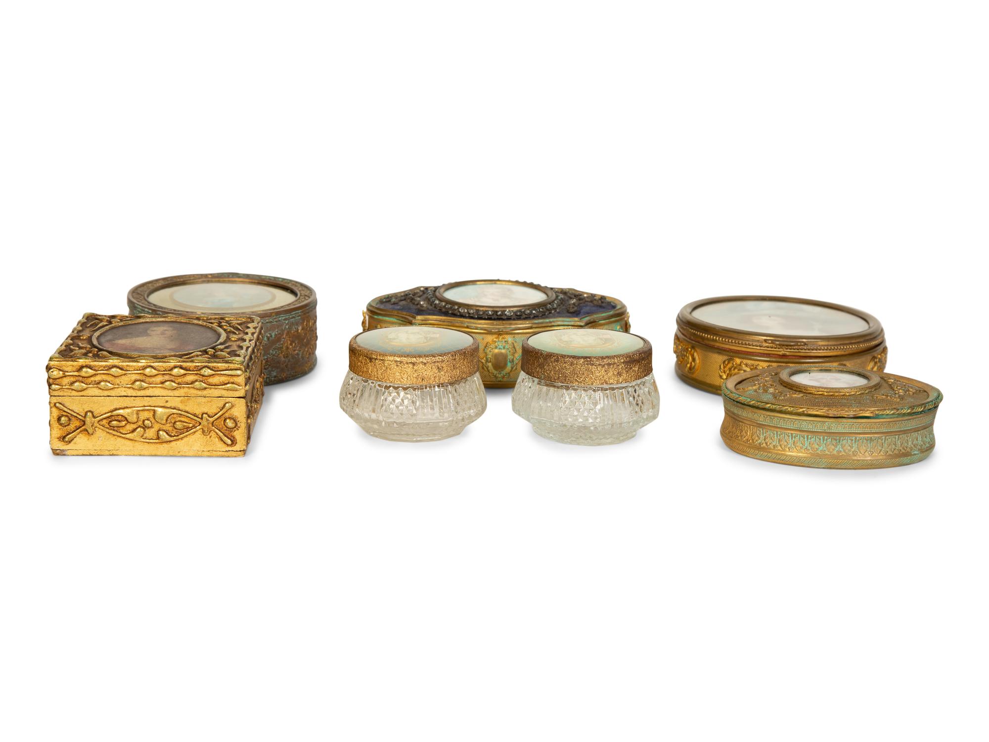 Seven Continental Table Boxes