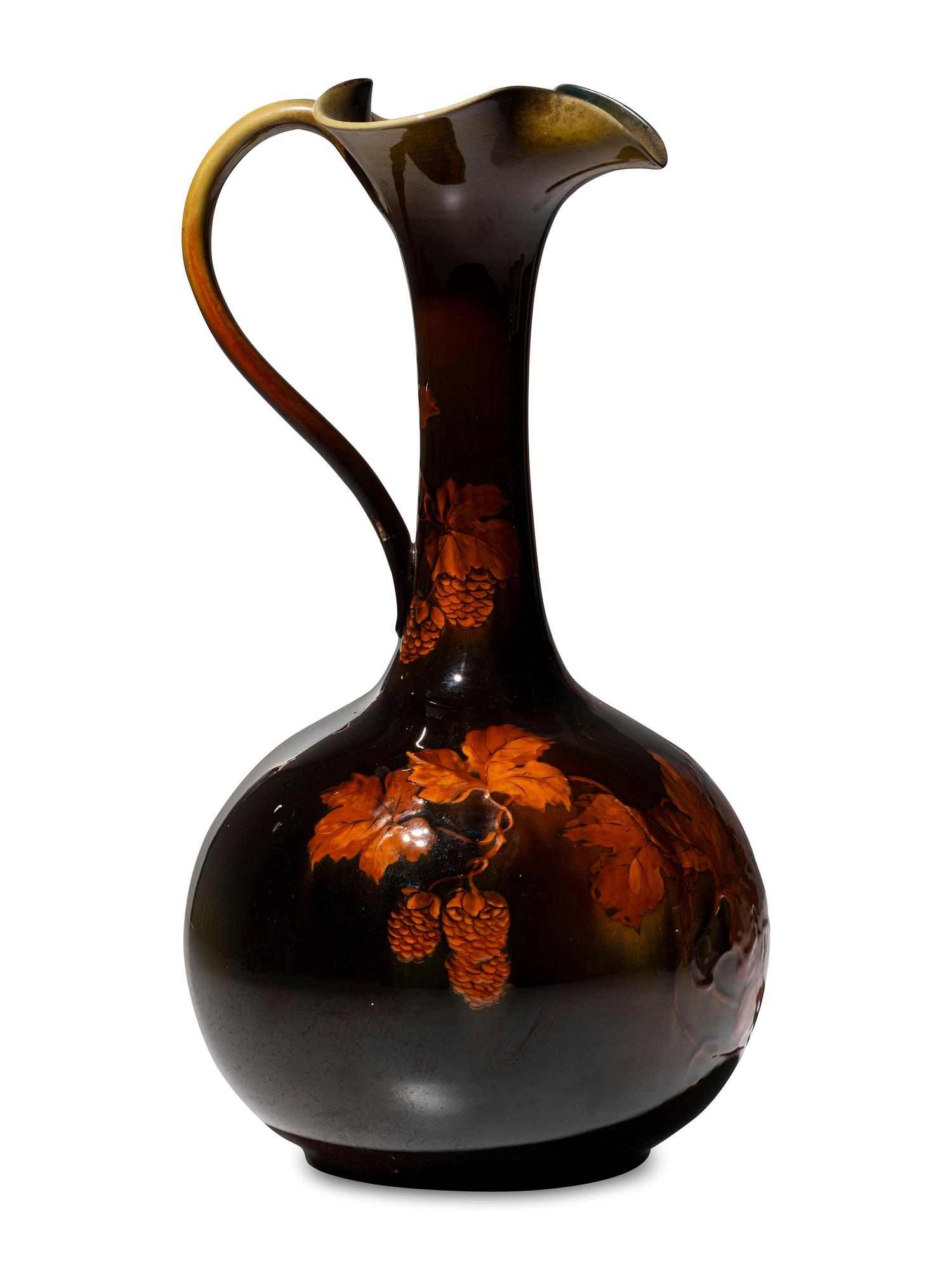 A Matthew Daly for Rookwood Pottery Standard Glaze Ewer
