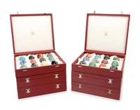 A Collection of Sixty-Six Russian Hardstone and Semi-Precious Stone Eggs