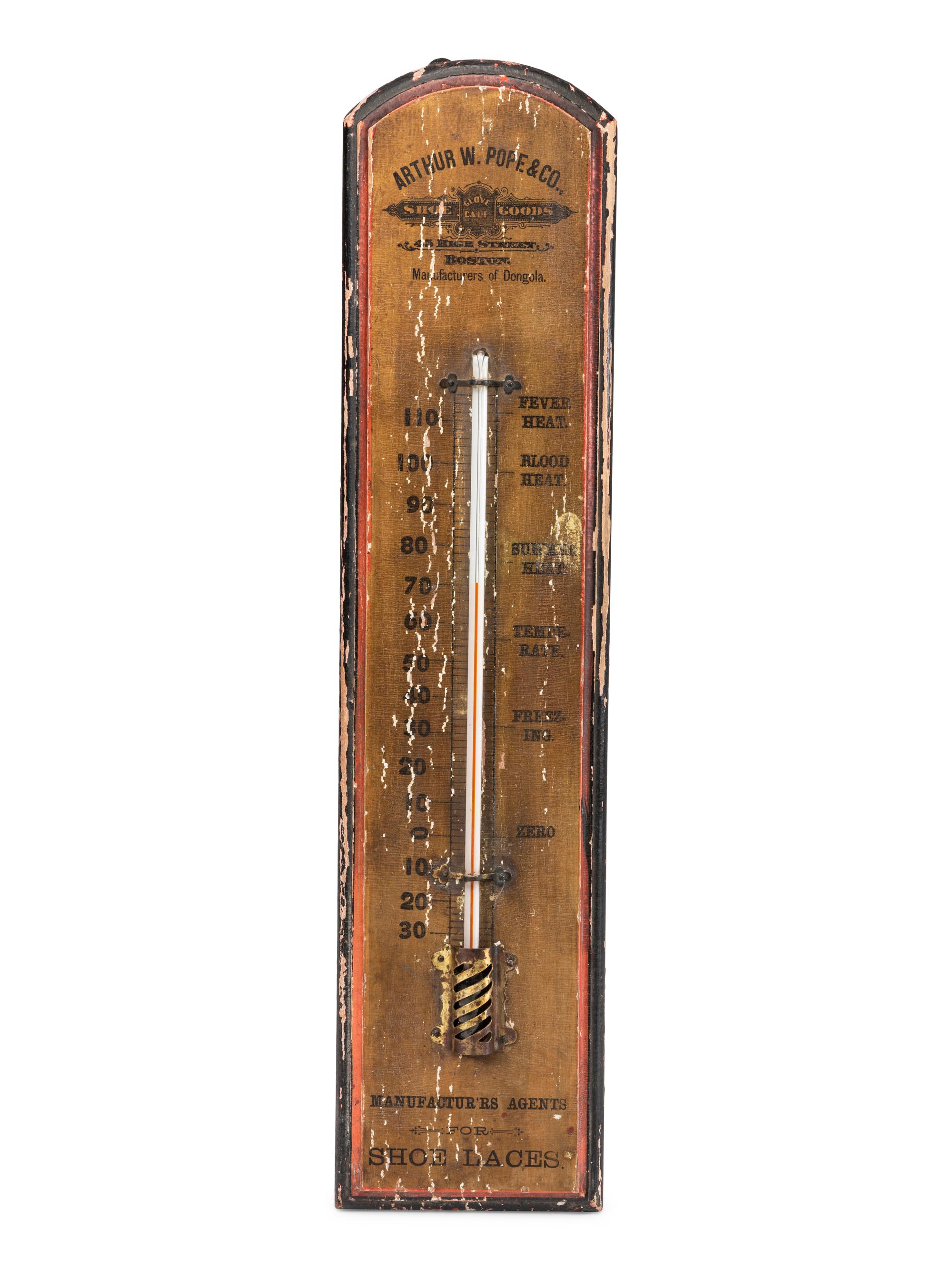 An Arthur W. Pope & Co. Advertising Thermometer