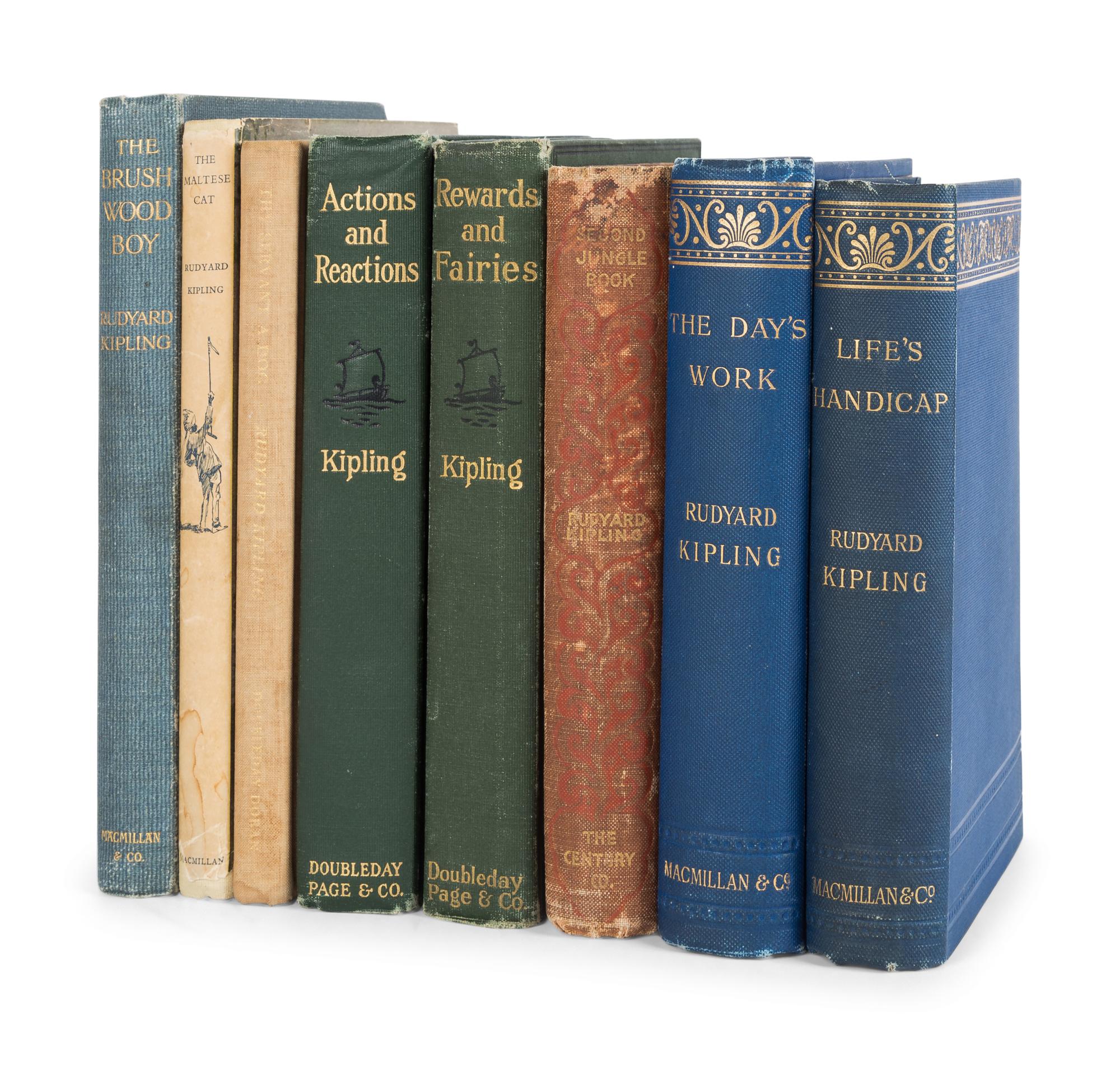 KIPLING, Rudyard (1865-1936). A group of 11 works, including: