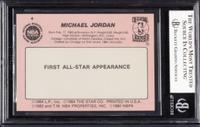 A 1985 Star Crunch N Munch All Stars Michael Jordan Card No. 4 (BGS 8.5 NM-MT+)