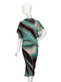 RICK OWENS, DRAPED VELVET DRESS