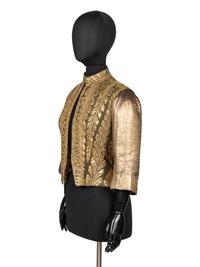 Chanel Haute Couture Embroidered Gold Net and Lamé Jacket, 1930s
