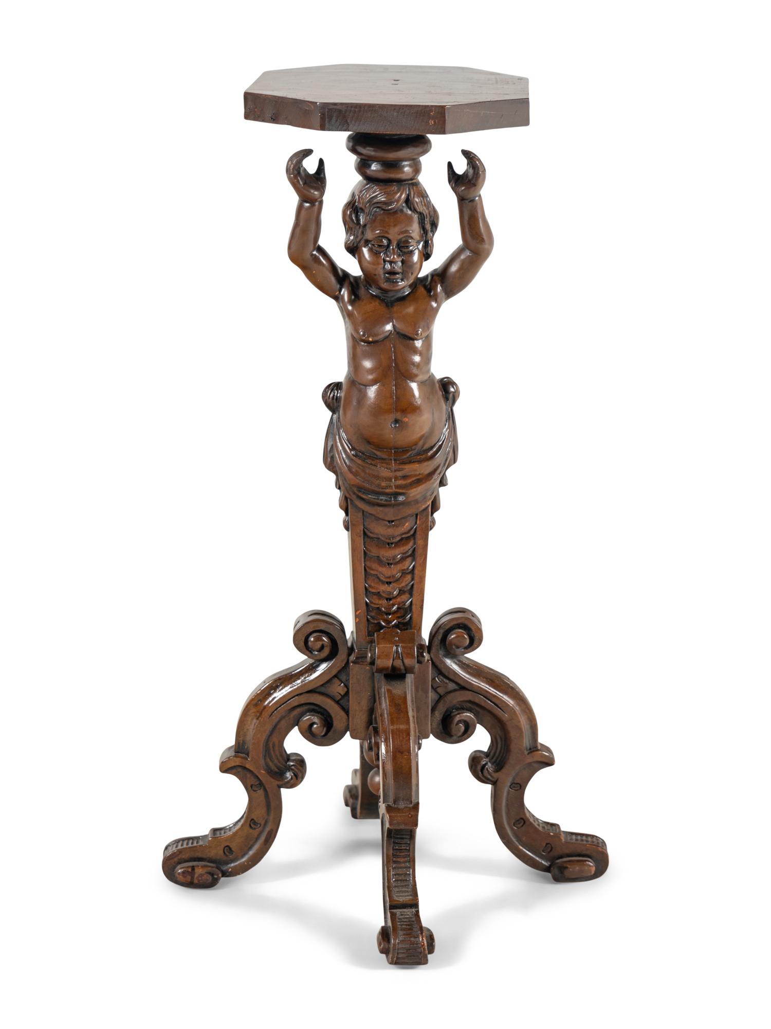 A Venetian Style Carved Figural Table