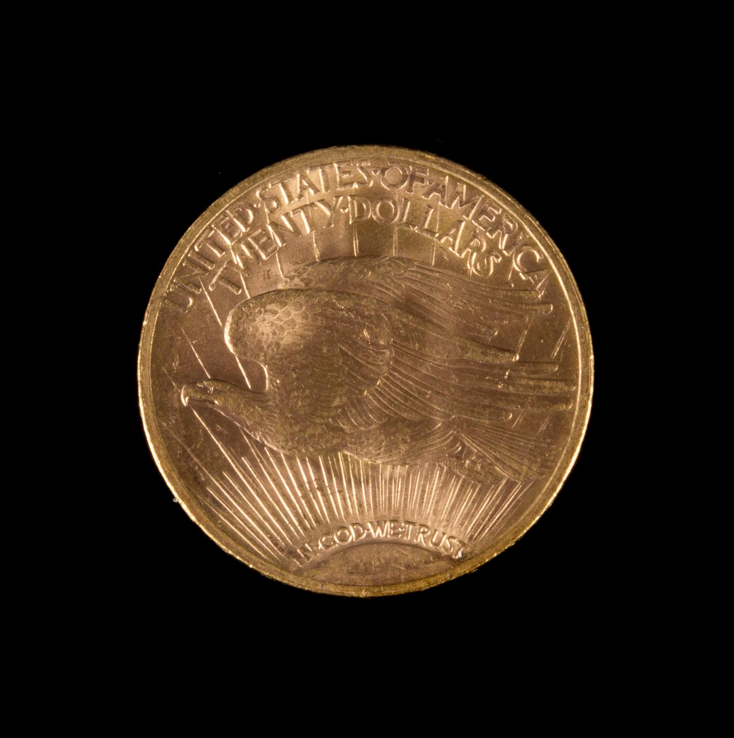 A United States 1923 Saint Gaudens $20 Gold Coin