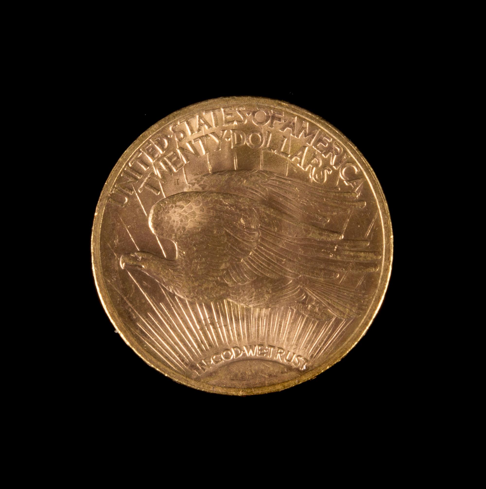 A United States 1923 Saint Gaudens $20 Gold Coin