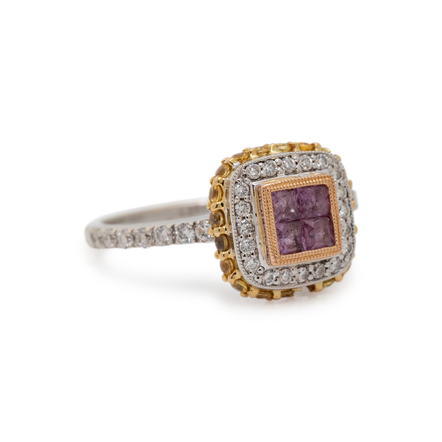 SYNTHETIC SAPPHIRE AND DIAMOND SET