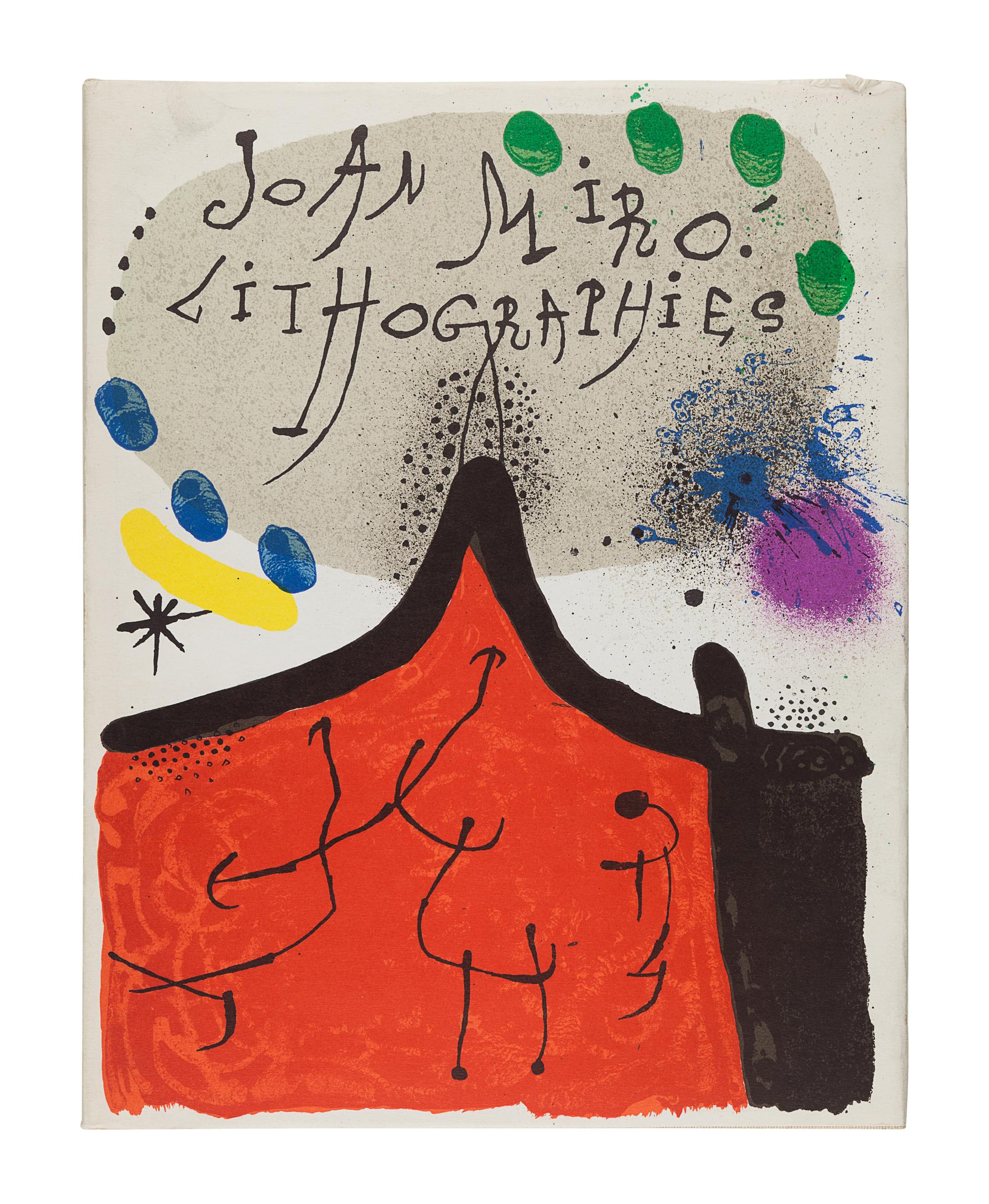 MIRÓ, Joan (1893-1974). Joan Miró. Lithographs. Vol.I: Text by Michel Leiris and Fernand Mourlot. New York: Tudor Publishing Company, 1972 ; Vol.II: Text by Raymond Queneau . New York: L éon Amiel Publisher, 1975 ; Vol.III: Text by Joan Teixidor. Paris: Maeght Éditeur, 1977.