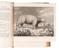 [EXPLORATION -- PACIFIC]. COOK, Capt. James (1728-1779), and Capt. James KING (1750-1784). [Third voyage]. Troisieme voyage de Cook, ou voyage a l'ocean Pacifique... pour faire des decouvertes dans l'hemisphre nord, pour determiner la position & le'tendue de la cote ouest de l'Amerique Septentrionale, sa distance de l'Asie, & resoudre la question du passage au nord. Execute sous la direction des Capitaines Cook, Clerke & Gore, sur les vaisseaux la Resolution & la Decouverte, en 1776, 1777, 1778, 1779 & 1780 . Translated from English into French by Jean Nicholas Demunier. Paris: Hotel de Thou, 1785.