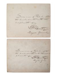 [CIVIL WAR]. HAAS, Philip, Lt., photographer. A group of 7 photographs of Fort Pulaski after the bombardment, inscribed and signed by Major General David Hunter.