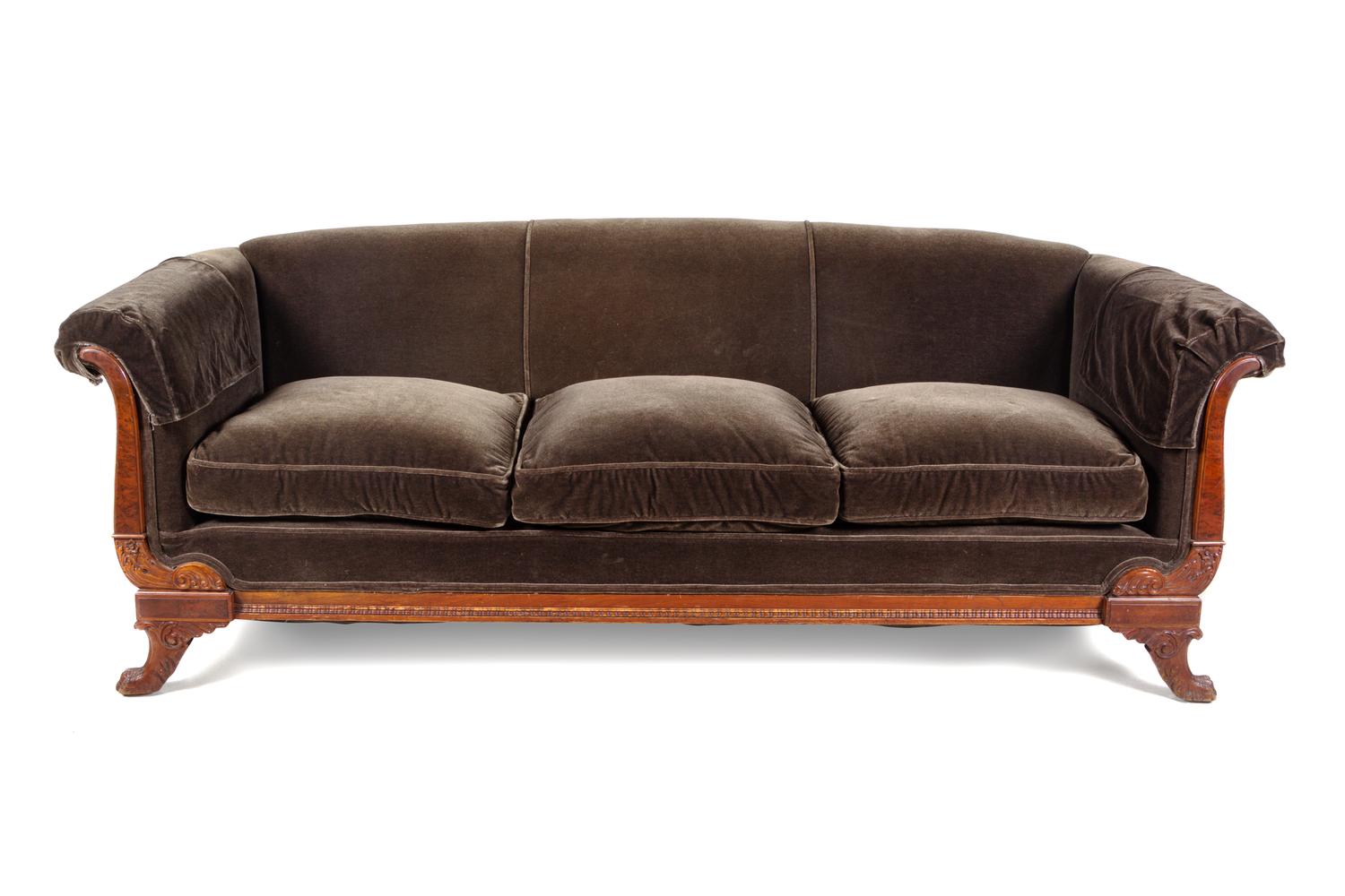 An American Classical Style Mohair Sofa