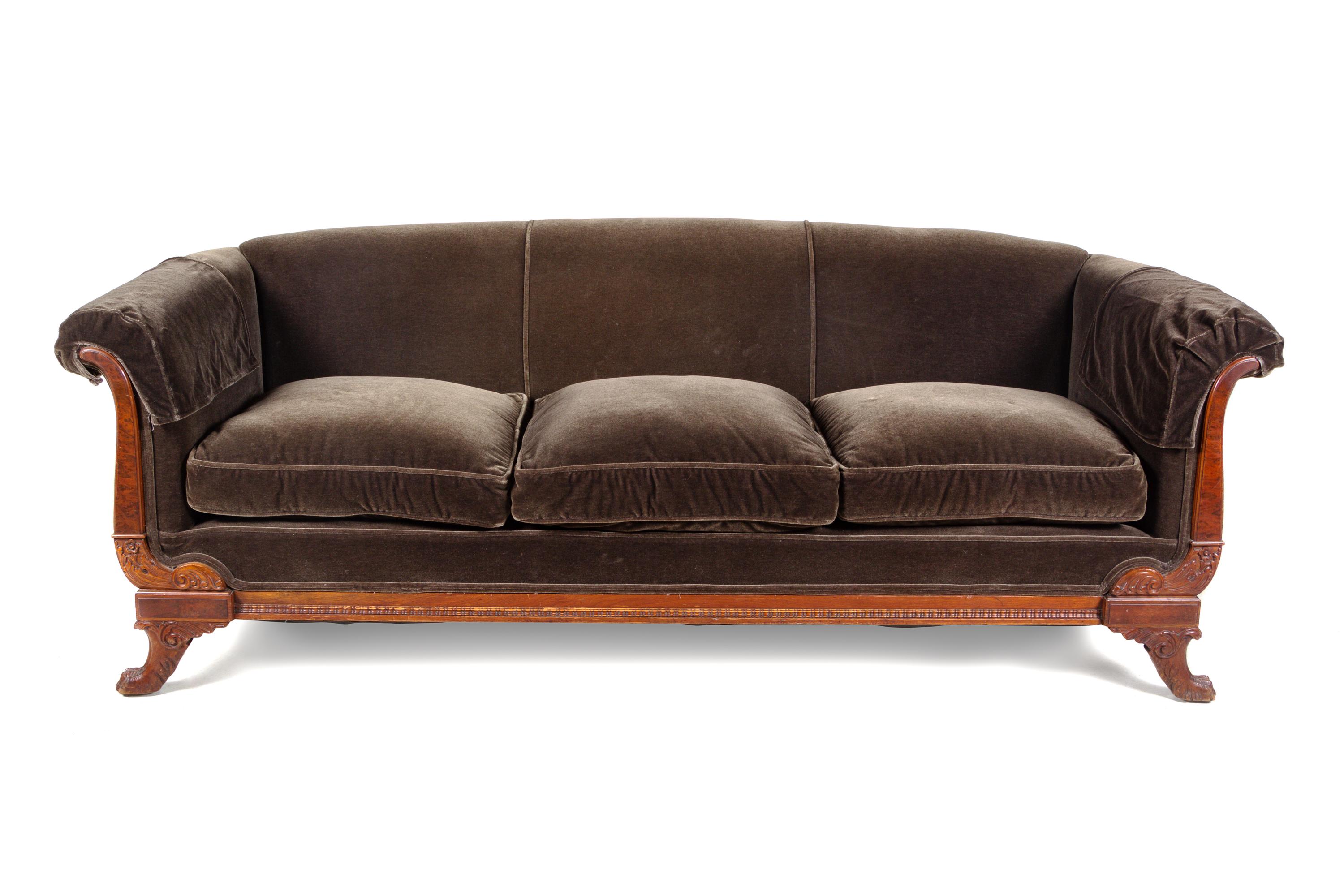 An American Classical Style Mohair Sofa