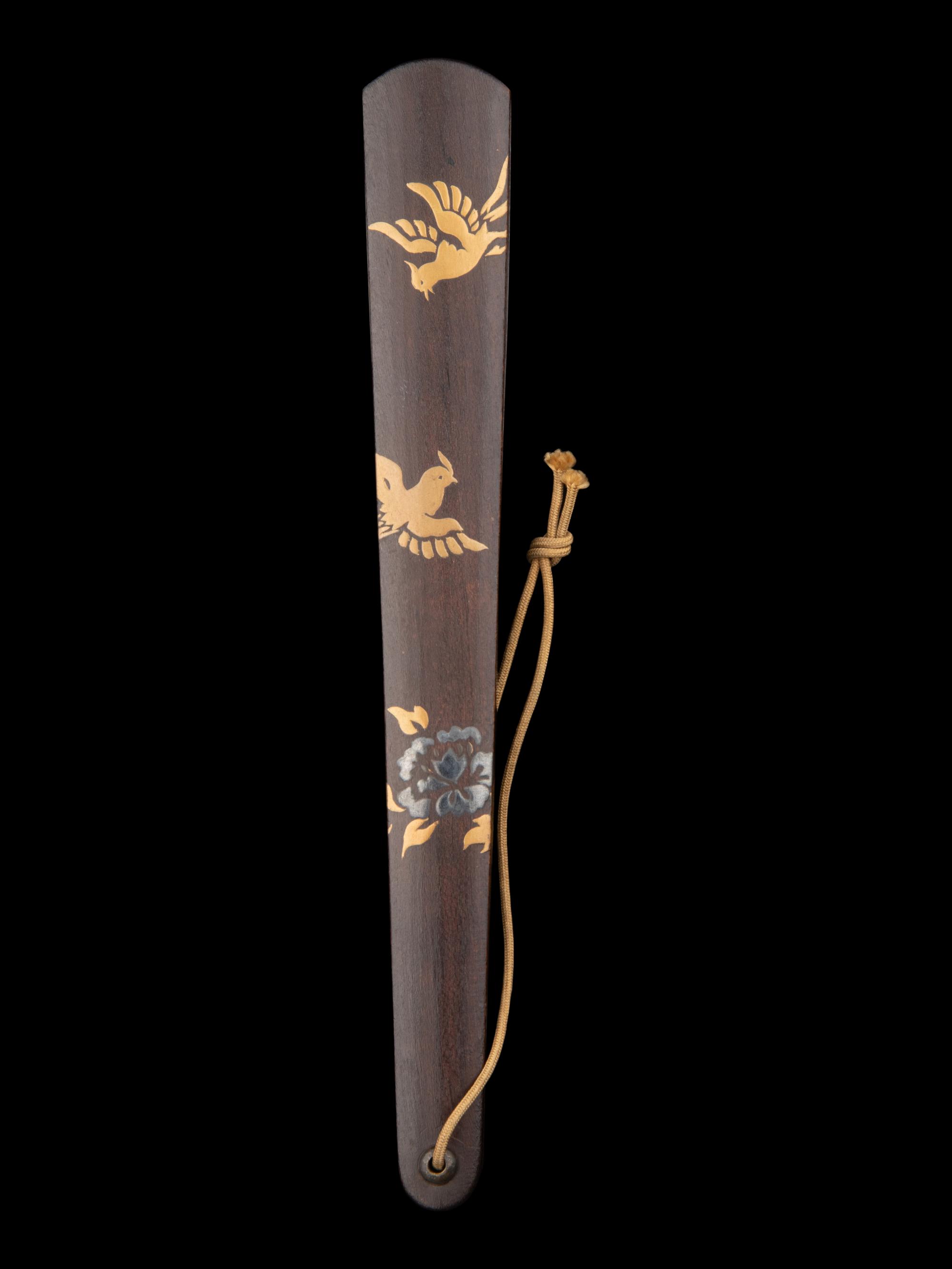 Six Japanese Fan-Shaped Portable Writing Sets, Yatate