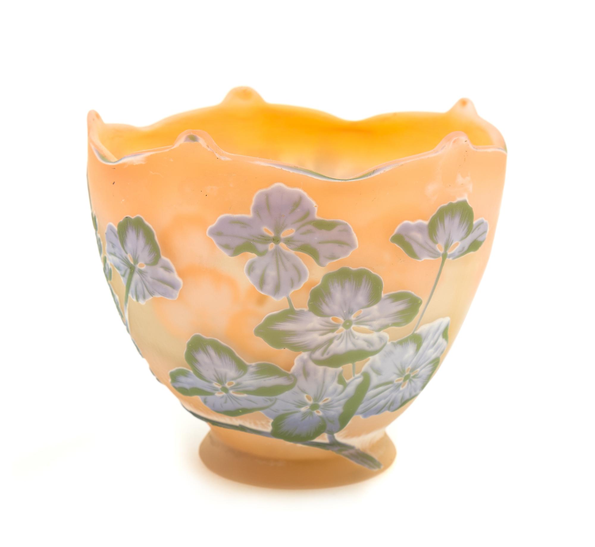 Emile Galle, (French, 1846-1904), a cameo glass vase