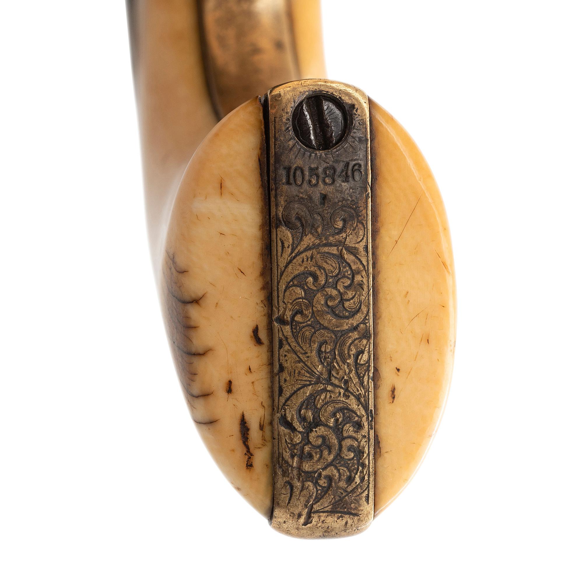 Factory Engraved and Ivory Gripped Colt Model 1849 Pocket Cartridge Conversion Inscribed to W.C. Walsh - 4th Texas Infantry CSA