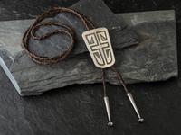 Silver Overlay Bolo Tie