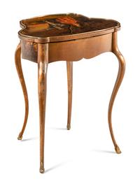 A Louis XV Style Vernis Martin Side Table