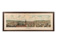 [MILWAUKEE]. Panoramic View of Milwaukee Wis. Taken from City Hall Tower . Milwaukee: Gugler Lithographic Co., 1898.
