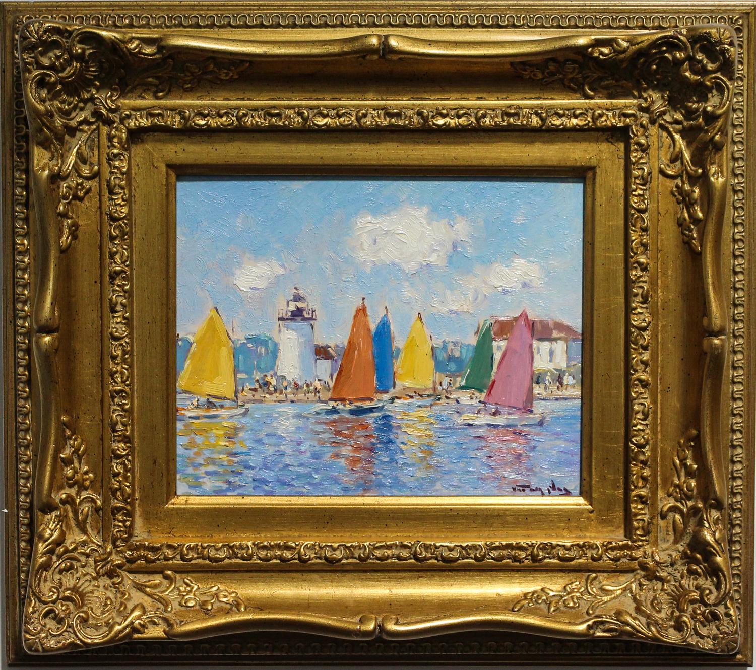 Niek van der Plas, (Dutch, b. 1954), Regatta Brant Point, Nantucket
