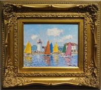 Niek van der Plas, (Dutch, b. 1954), Regatta Brant Point, Nantucket