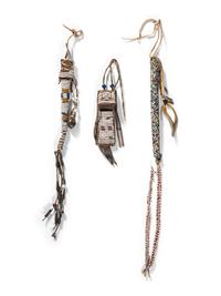 Plains Beaded Awl Cases and Wetstone Case