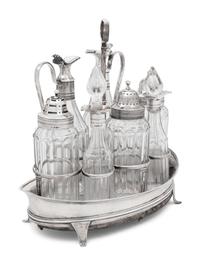 A George III Silver Cruet Set