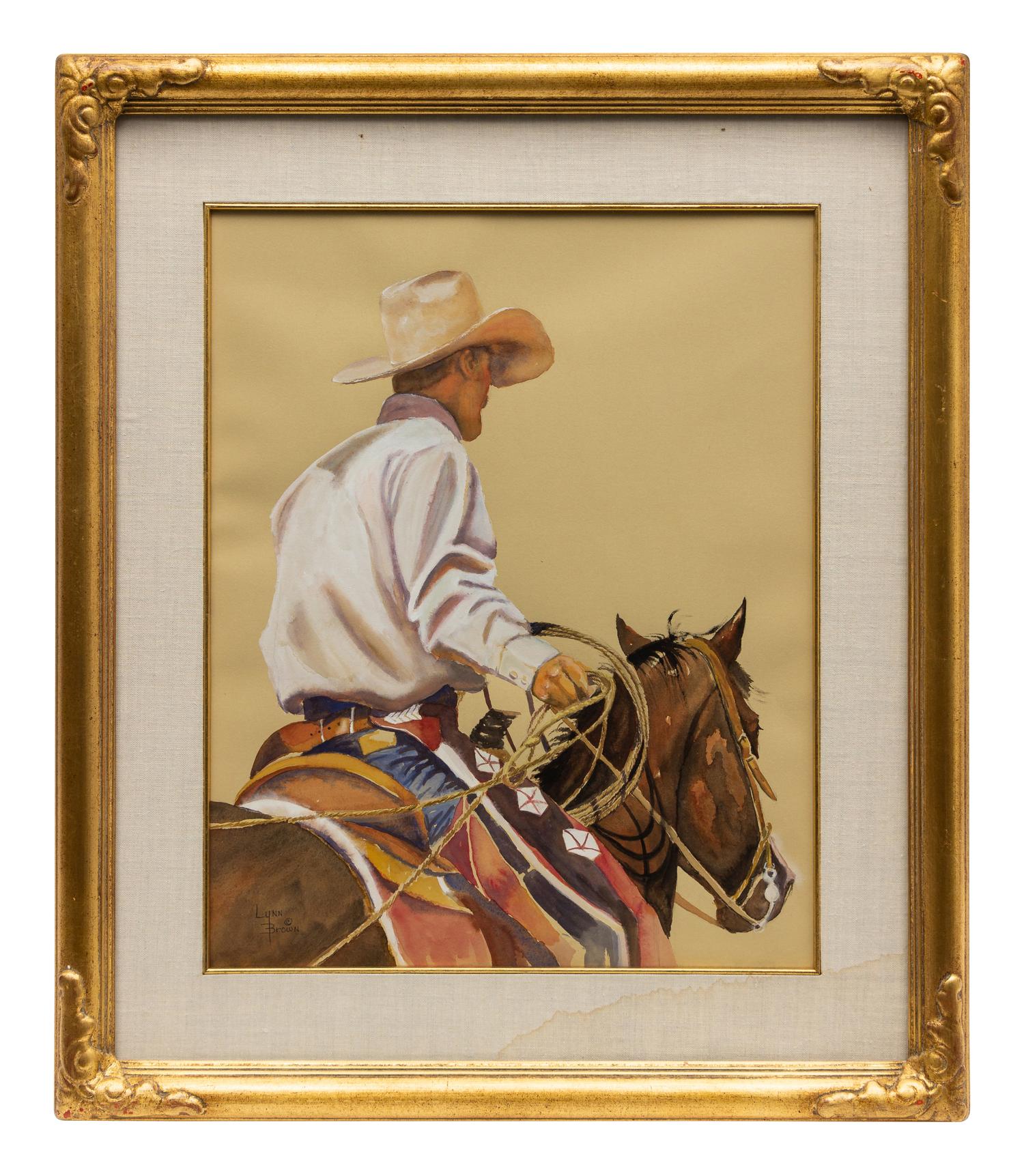 Cowboy on Horseback