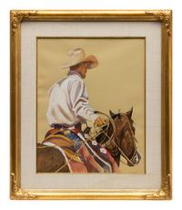 Cowboy on Horseback