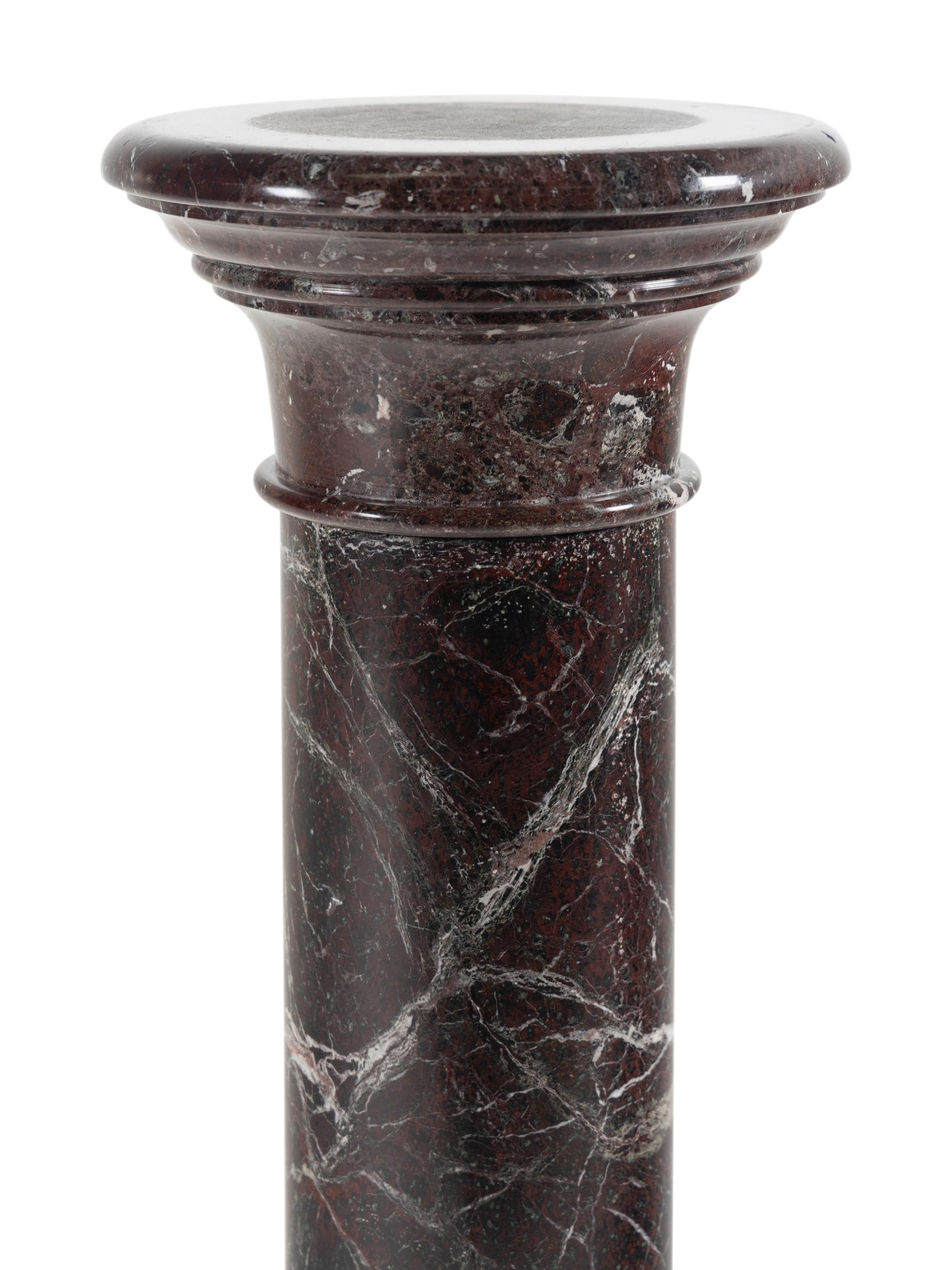 A Continental Marble Pedestal