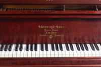 A Steinway and Sons Model B Mahogany Grand Piano
