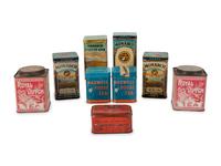 A Group of Advertising Tea Tins