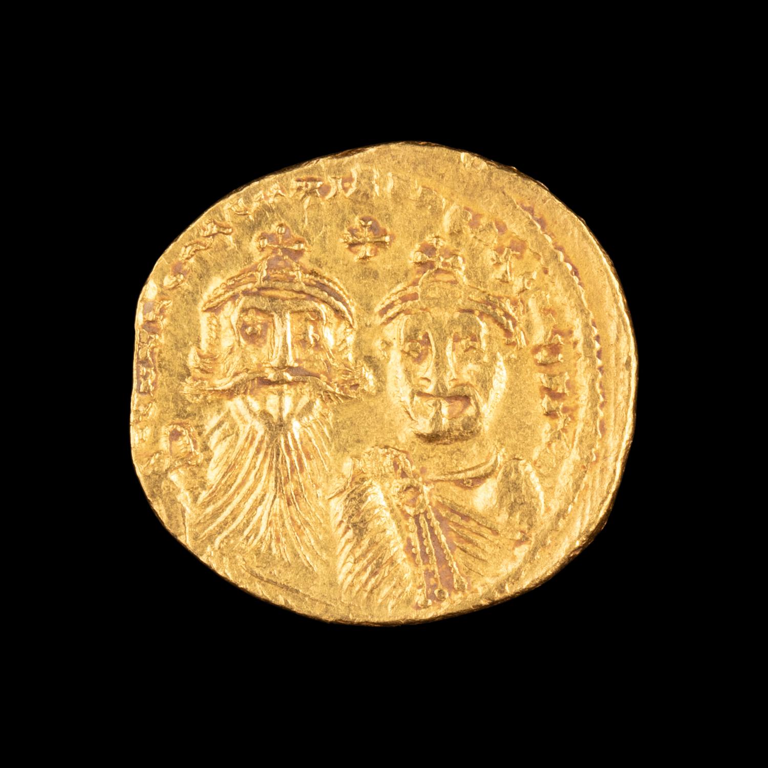 [ANCIENT] BYZANTIUM. Heraclius. Gold Solidus (610-613 CE)