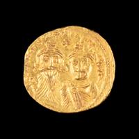 [ANCIENT] BYZANTIUM. Heraclius. Gold Solidus (610-613 CE)