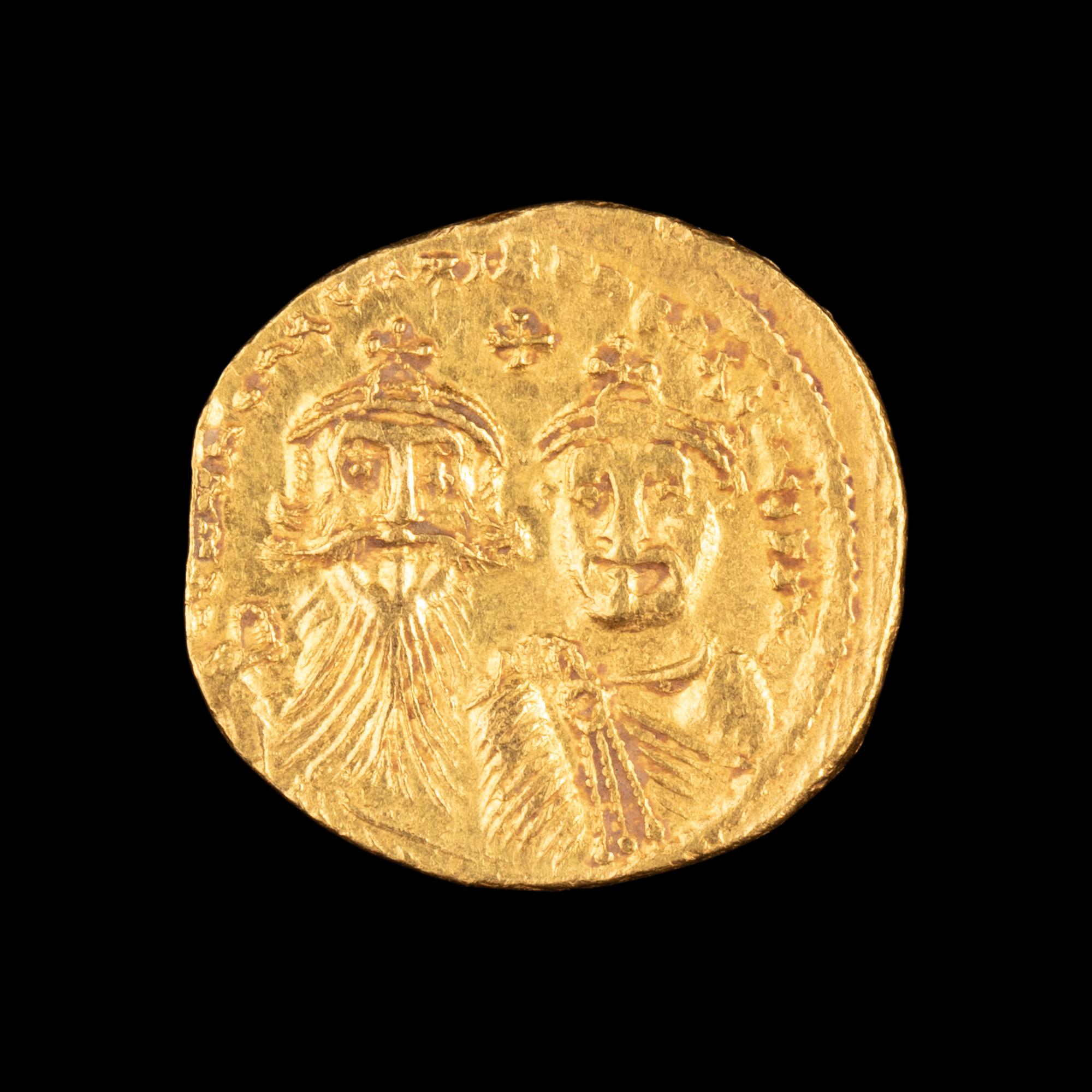 [ANCIENT] BYZANTIUM. Heraclius. Gold Solidus (610-613 CE)